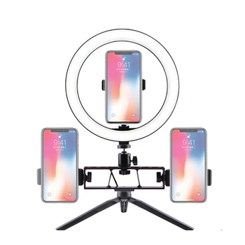 

NEW 26cm 10 inch Selfie Ring Light Led Makeup Video Live Studio Photography Tripods Dimmable Camera Phone with Table for Youtube
