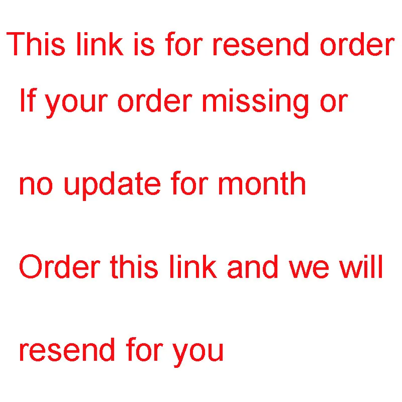 Special Link For Your Resend Order Missing Or No Update Tracking For Month