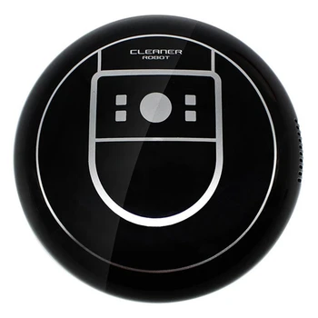 

Home Auto Cleaner Robot Microfiber Smart Robotic Mop Floor Corners Dust Cleaner er Vacuum Cleaner Usb Charging BLACK