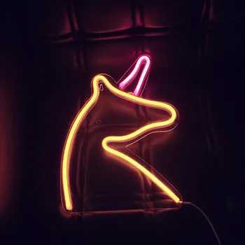 

Unicorn Neon Sign Neon Wall Light for Christmas Party Holiday Decor Bar Lights Art Room Home Decoration Led Neon Lamp Custom