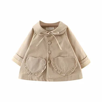 

Infant Clothes Baby Coats Newborn Baby Girl Clothes Autumn Winter Solid Bow Coat Children Outwear Baby Girls Clothing