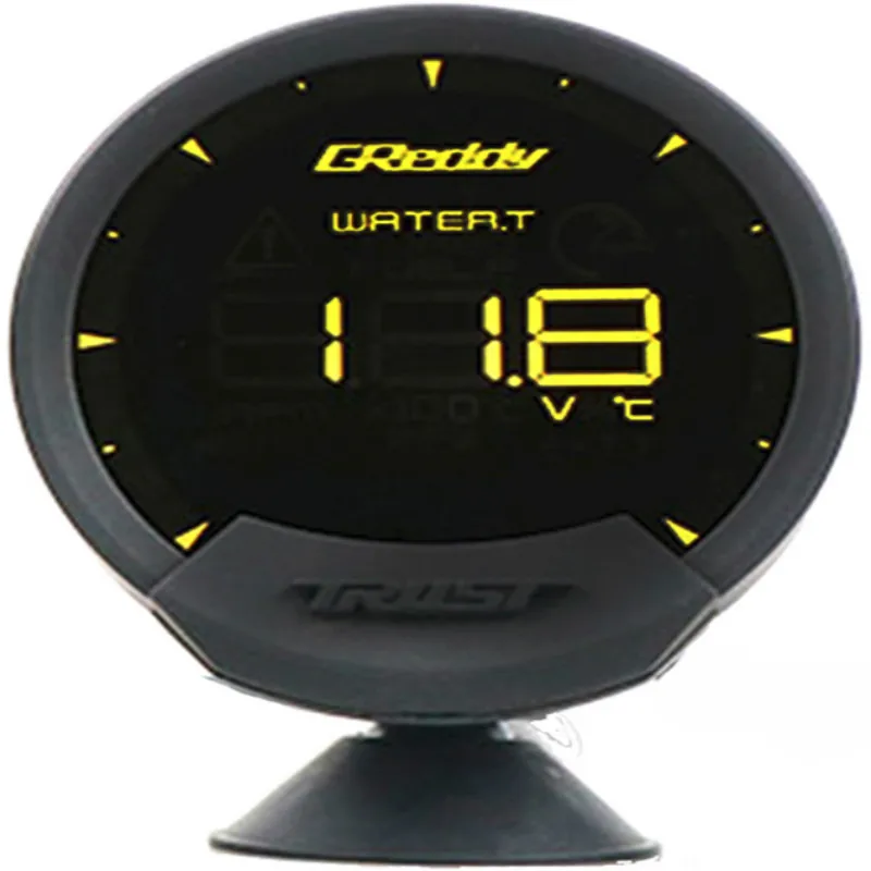 7 цветов Greddi Sirius LCD Racing Gauge Turbo boost скорость вольт температура воды Температура