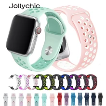 Ремешок для Apple Watch 4, 3, 2, 1, ремешок 38 мм, 40 мм, силиконовый браслет 42 мм, 44 мм, ремешок из резины iwatch 4, 3, 2, ремешок, браслеты