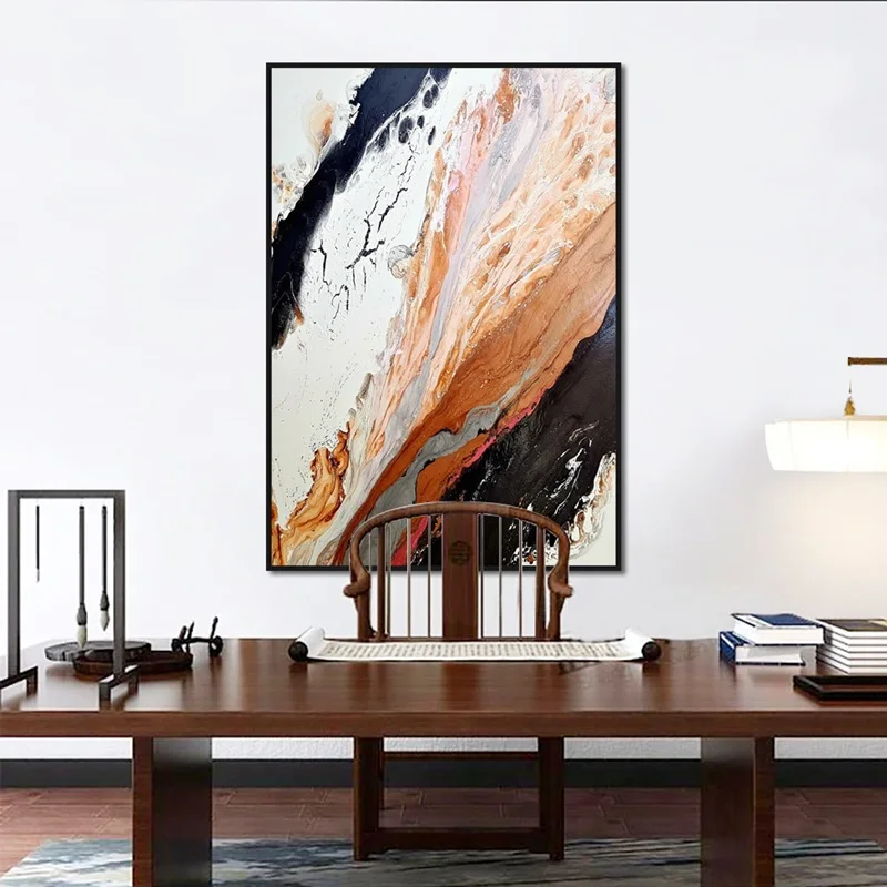 

Nordic Style Marbled Road On Canvas Posters and Prints Wall Art Picture for Living Room Decor