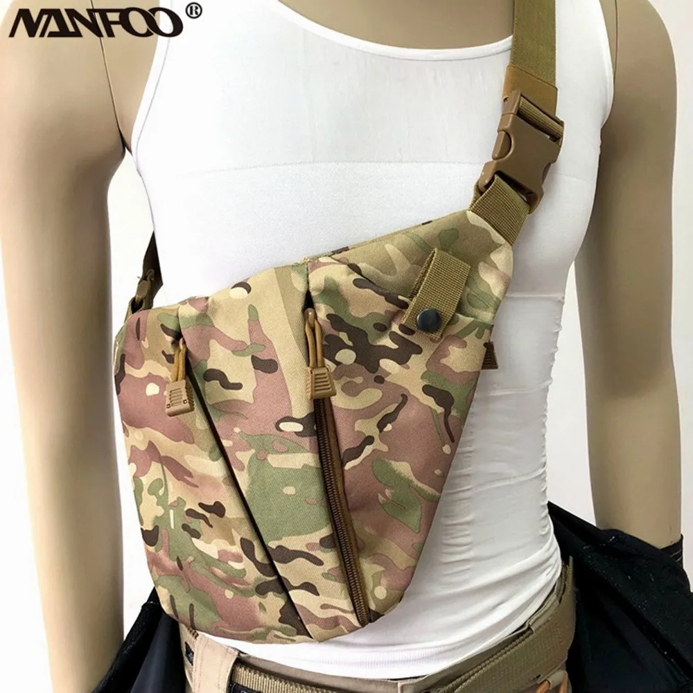 Outdoor Sports Multi-Functional Nylon Left and Right Gun Shoulder Bag Concealed Tactical Storage Holster Pistol Holder | Спорт и