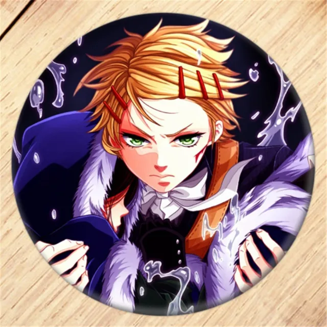 Anime Black Butler Brooch Pin Cosplay Badge Accessories For Clothes Backpack Decoration Children's gift B003 8