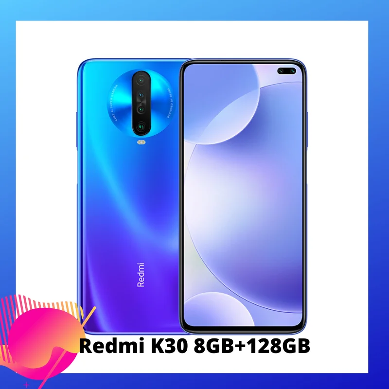 Xiaomi Redmi K30 4G серия предпродажный Snapdragon 730G 1201Hz жидкий дисплей NFC ИК-контроль 6,67 “экран 5G серия открытые продажи в - Цвет: Blue 8GB 128GB