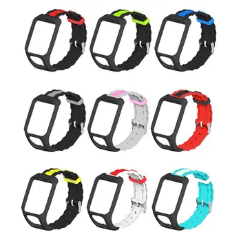 

Two-tone Breathable Soft Silicone Watchband Wrist Strap Replacement for TomTom Adventurer/Runner 2 3/Spark 3 Sport Watch Bracele