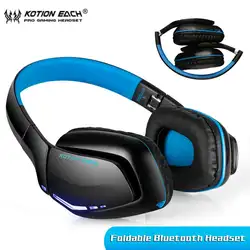KOTION каждый портативный беспроводной наушники Bluetooth B3506 стерео Складная гарнитура аудио регулируемые наушники с Micphone