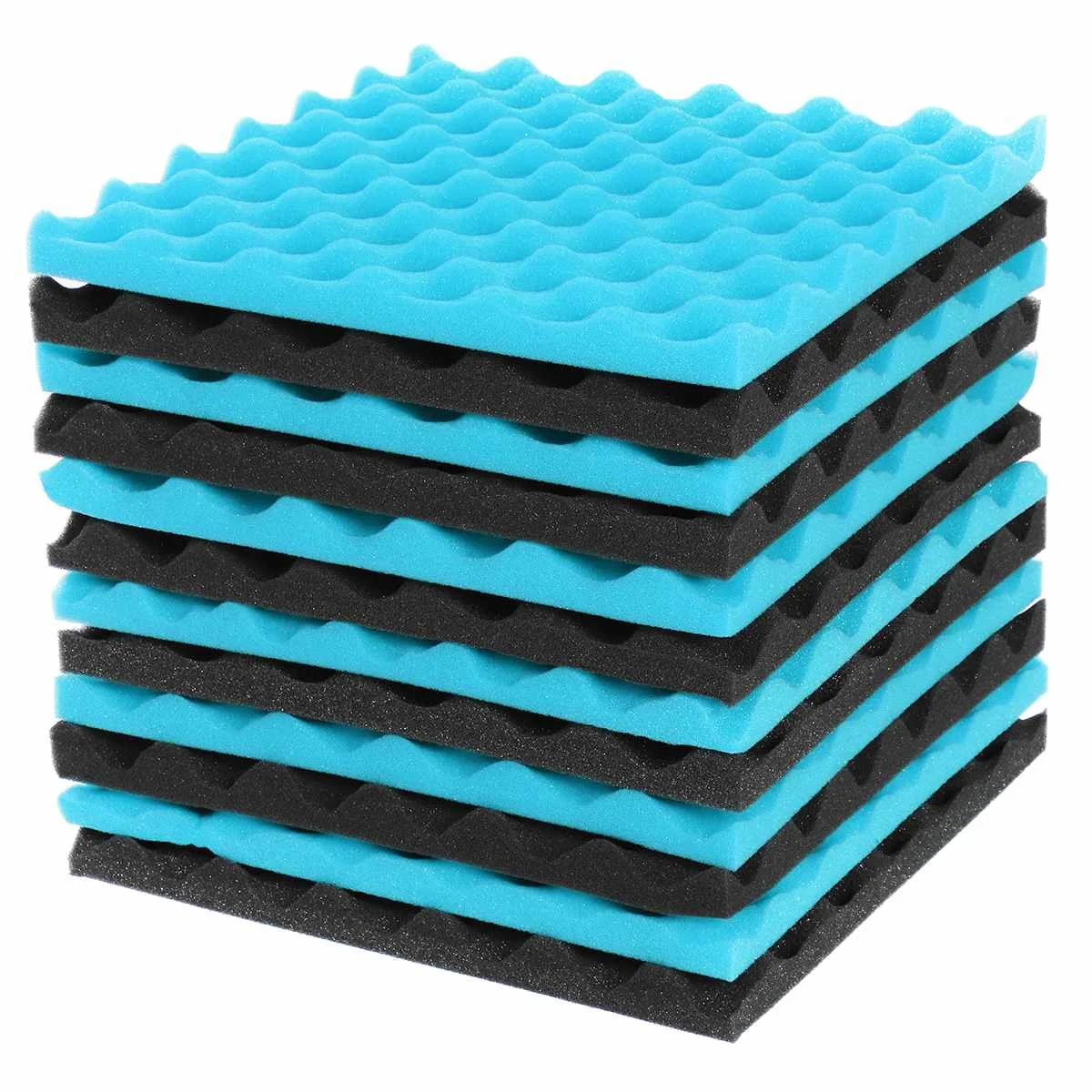 12pcs 300x300x25mm Acoustic Foam Sound Insulation Panels For Ktv Bar  Soundproofing Studio Wedges Sound Proof Wall Panels Espuma