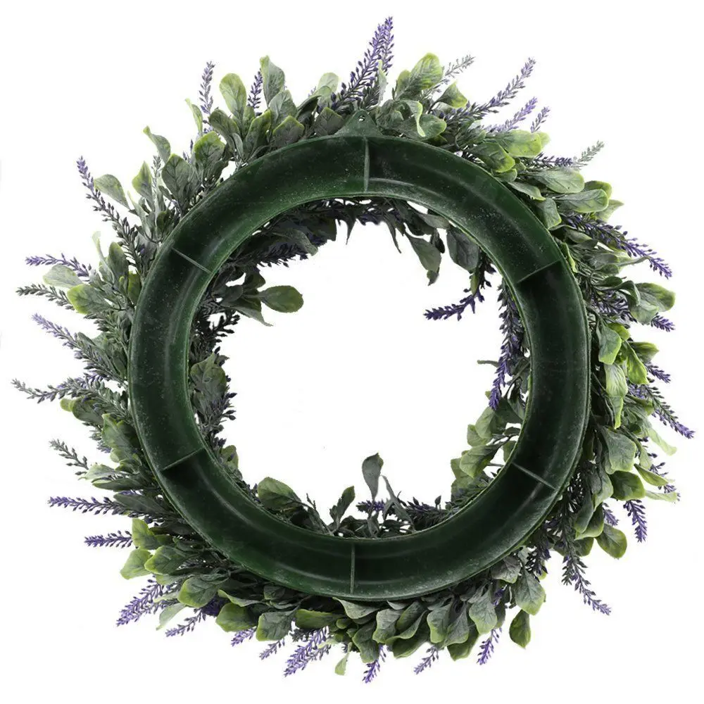 

Artificial Lavender Wreath Garden Balcony Wedding Party Plant Decor Home Door Hanging Fake Lavender Flower Wreath