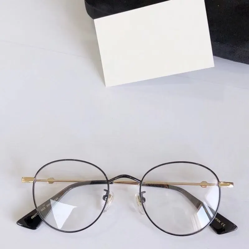 New Round Korean g0607 Brand Retro Metal oculos Women Glasses Frame Oversized Men EyeGlasses Myopia Ultra light Eyewear