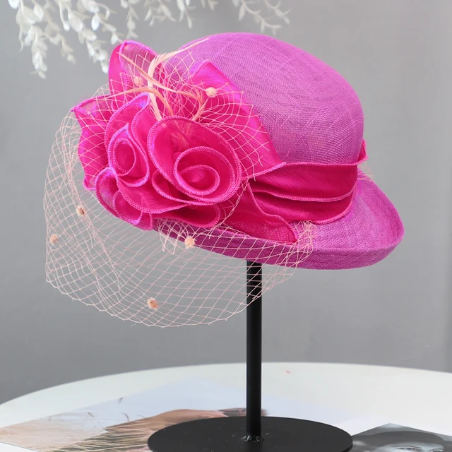Sombreros de carreras de fascinadores de flores para mujer, sombrero elegante de banquete, sombrero de Formal para sombreros de Fedora|Sombrero de de mujer| AliExpress