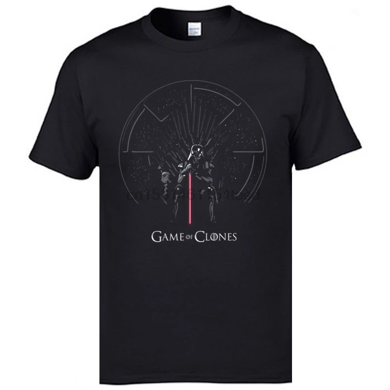 Game of Clones Troopers 3D Printed Mens Tops Tees Darth Vader Jedi New O-Neck All Cotton Tee-Shirt Men Top T-shirts | Мужская одежда