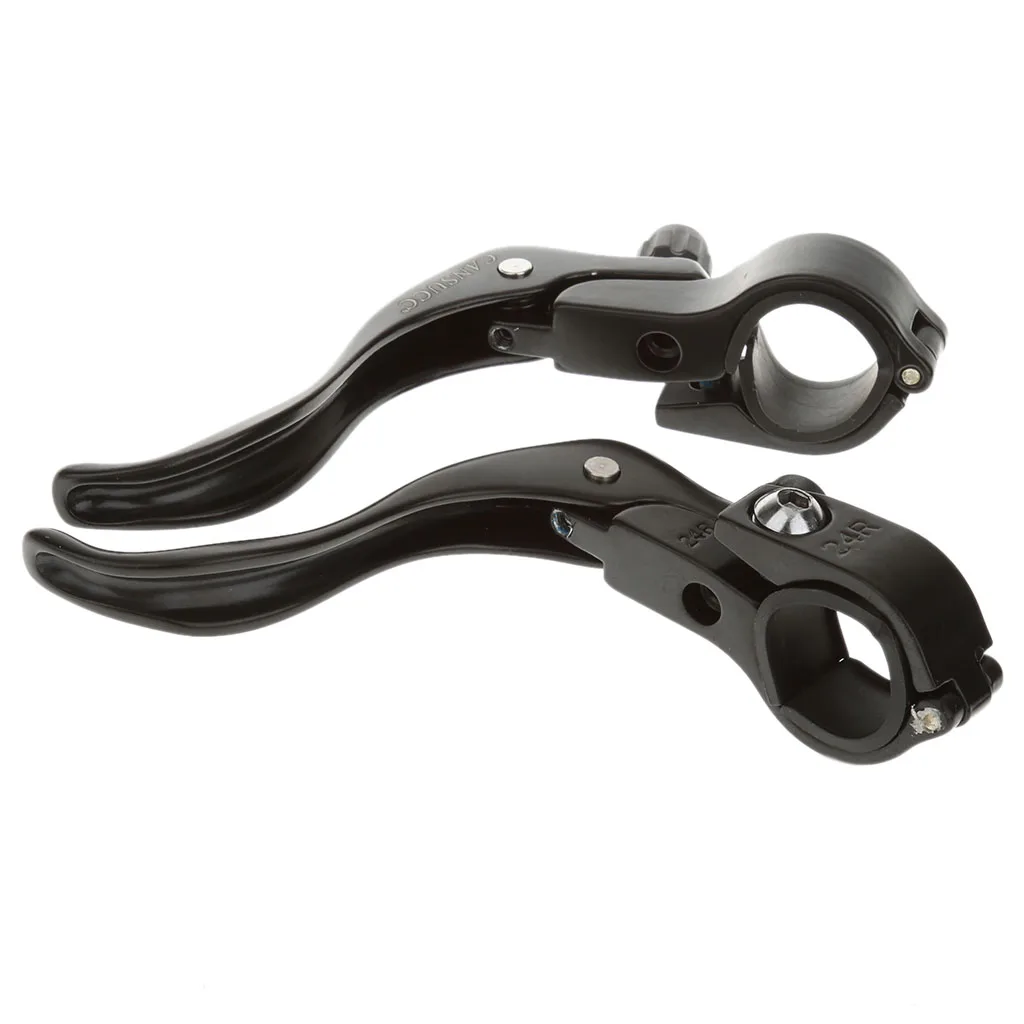 Fixed Gear Bike Cycling Brake Levers Brake Handle Fit 22.2mm / 24mm Black