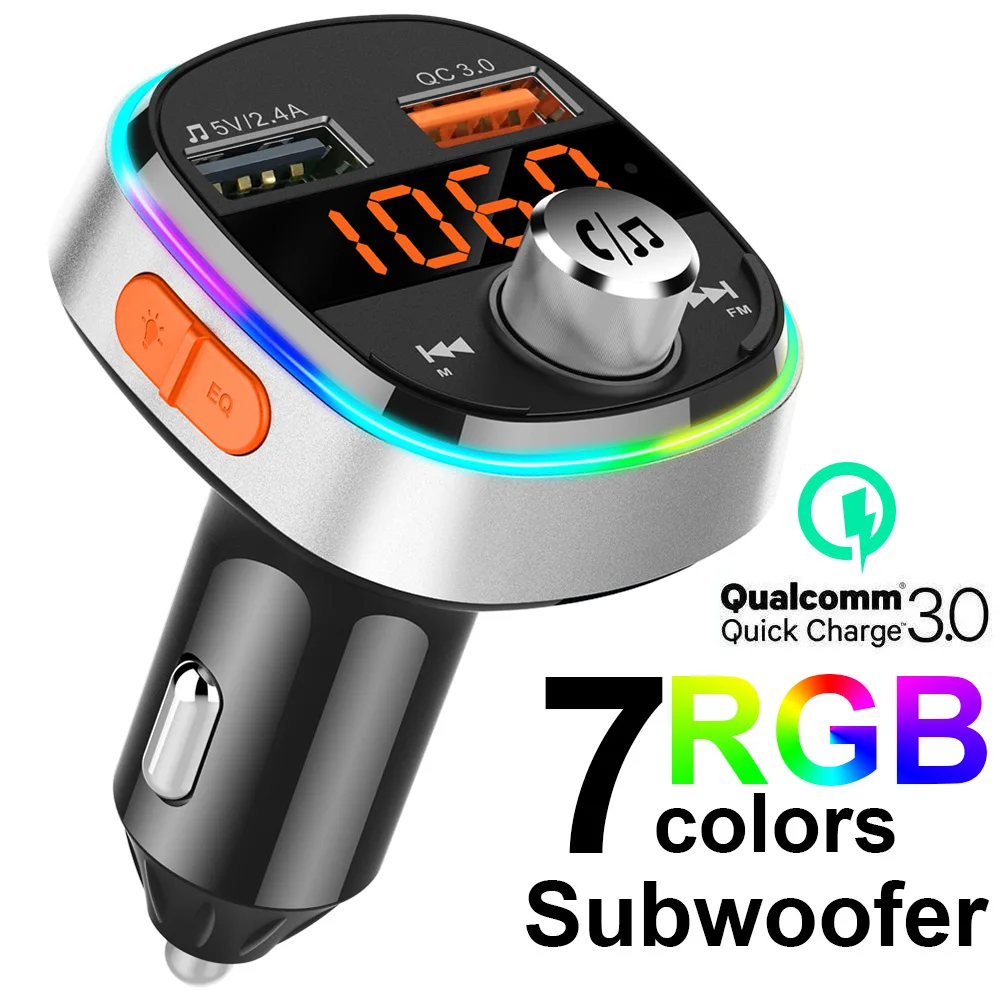 Car FM Transmitter Modulator Bluetooth Handsfree MP3 Radio Adapter Kits Charger