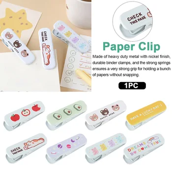 

Bill File Lovely Paper Clip Study Note School Office Gift Fixing Clamp Mini Photos Wall Cute Cartoon DIY