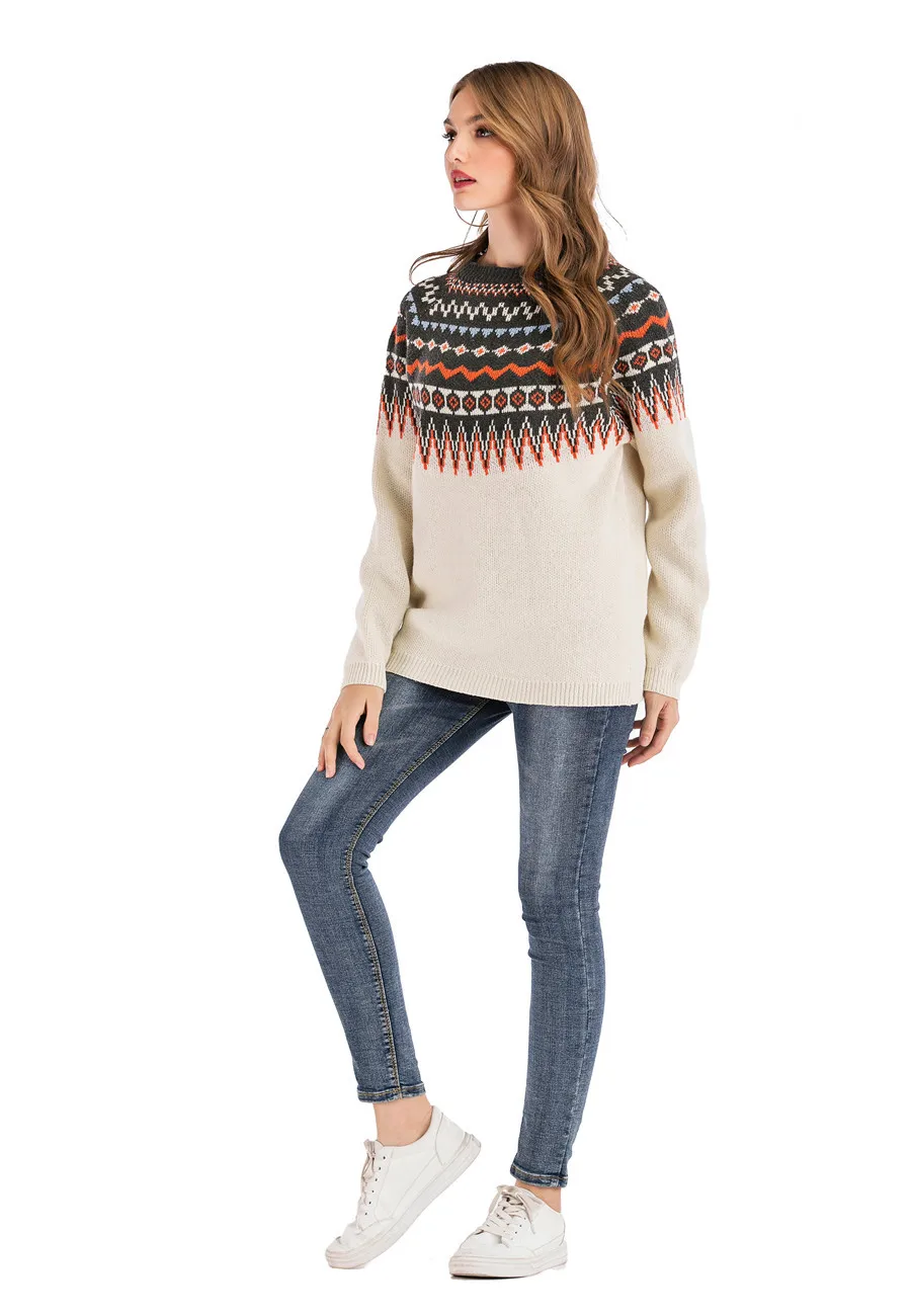 Осенне-зимние цветные вязаные женские свитера, модные вязаные пуловеры с круглым вырезом и длинными рукавами, повседневный женский джемпер