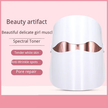

Led Mask For Face Electronic Beauty Salon Instrument Facia Led Mask 3 Color Spectrometer Rejuvenation Photon Therapy Machine
