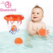 

Toddler Bath Toys Kids Shooting Basket Bathtub Water Play Set for Baby Girl Boy with 3 Mini Plastic Basketballs Funny Shower