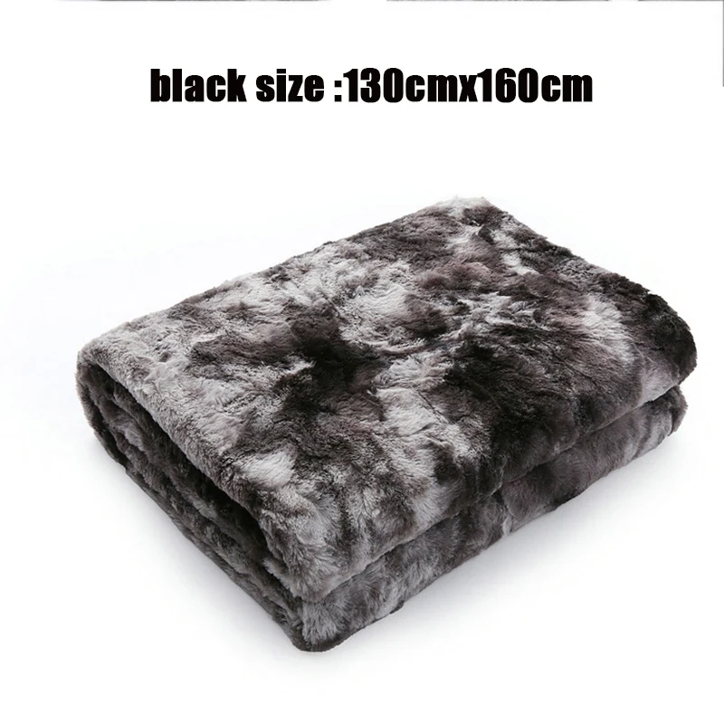 Одеяло супер мягкий пушистый светильник роскошный уютный теплый Пушистый Плюшевый гипоаллергенный одеяло E2S