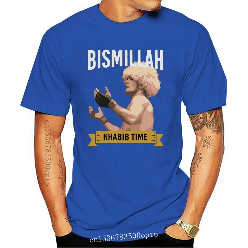 Новинка уличная одежда в стиле Харадзюку футболка Menkhabib Nurmagomedov Khabib Bismillah | Мужская