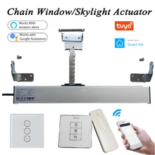 

3 line AC220V Smart Wifi window opener Tuya Motorized Chain opener window Actuator Skylight casement Greenhouse Home automation