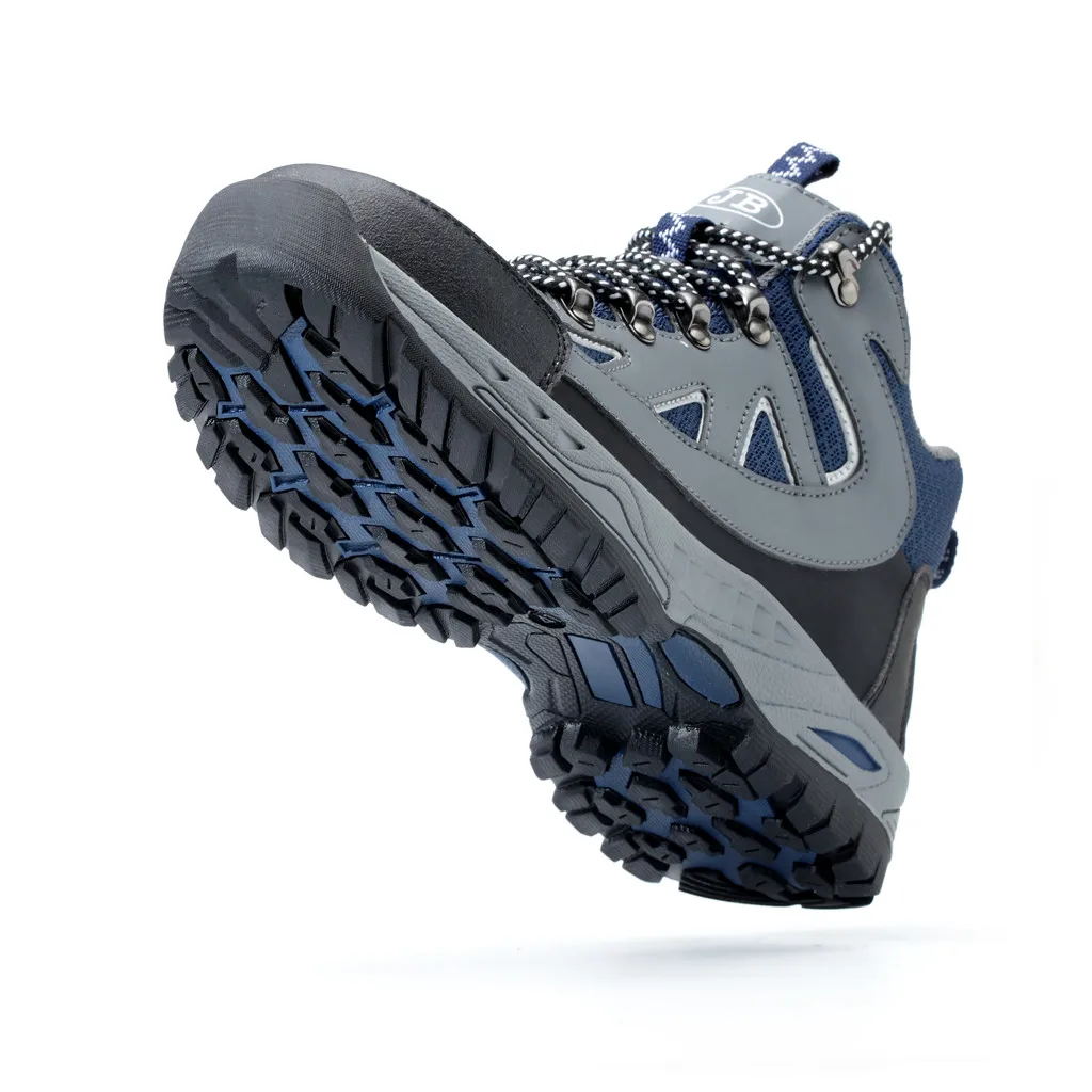 Марафонки мужские обувь Для мужчин новые модные кроссовки Для мужчин s безопасности Сталь носок Кепки работы Пеший Туризм дышащие кроссовки высокие туфли