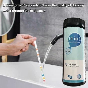 

Swimming Pool & Spa Water 14 In 1 Test Strips-Chlorine-PH-Alkalinity-hardness