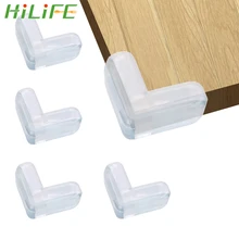 HILIFE Anti-collision Angle PVC Pad Transparent Guard Baby Collision Proof Baby Safety Corner Guard Child Safety Corner 4Pcs