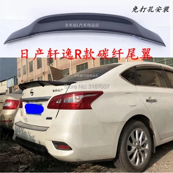 

for Nissan Sylphy sentra spoiler Carbon Fiber rear boot Wing Spoiler Rear Roof Spoiler Wing Trunk Lip Boot Cover Car Styling