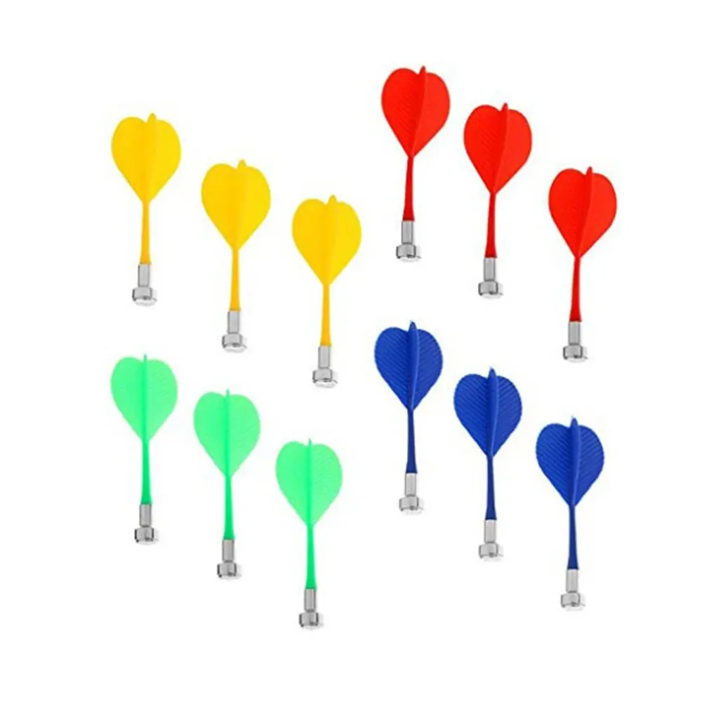 

6 / 12PCS four-color plastic wing-shaped syringe darts Safety darts wing magnetic darts disk magnet darts