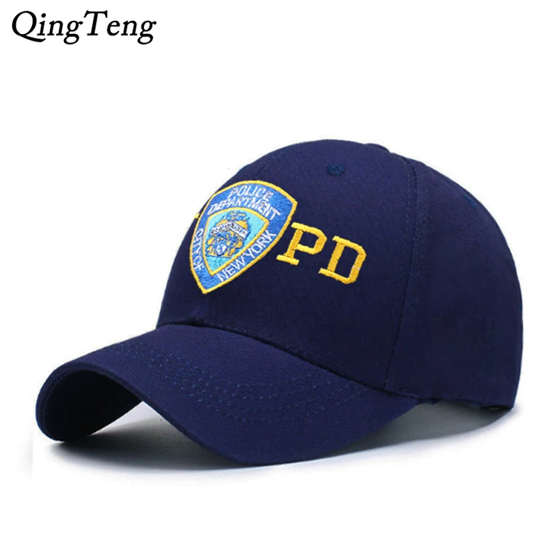 Новая модная бейсболка с вышивкой NYPD Полицейская женская уличная армейская