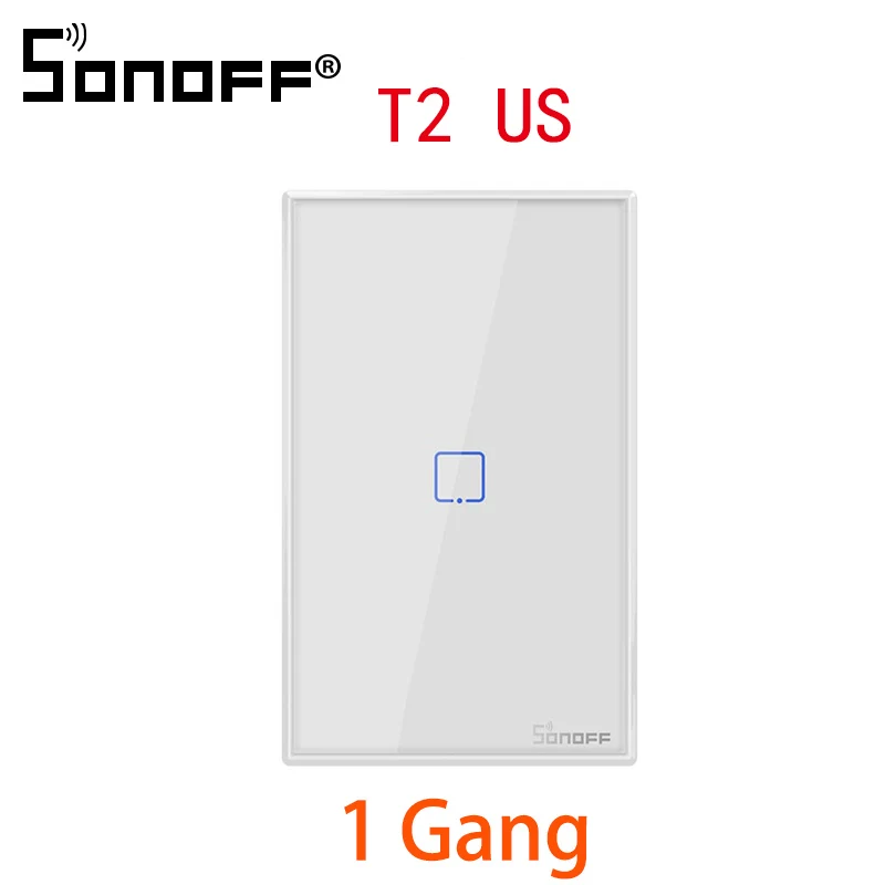 T2 US 1C Умные переключатели SONOFF T2 TX с 2/1 бандой Wifi smart Switch для Google Home Alexa Smart WiFi модуль умная домашняя система EU& UK& US - Комплект: T2 US 1C