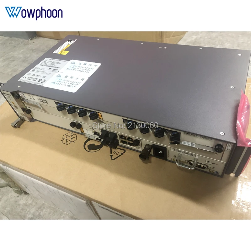 Оригинальный корпус Huawei OLT MA5608T + 1 * плата управления MCUD1 блок питания MPWD GPBD 8 PON