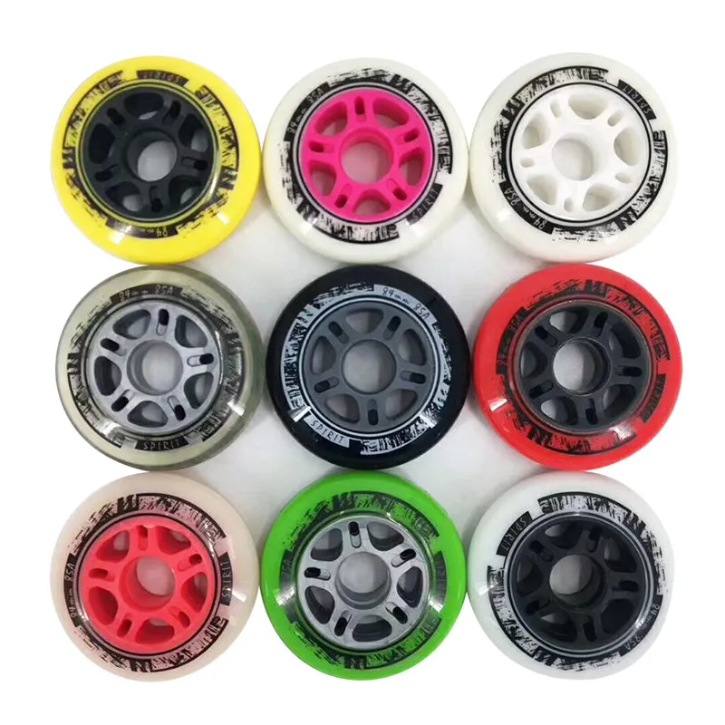 

84mm Inline Speed Skating Wheel with 85A High Elasticity PU Speed Race Rudas for 4X84mm Slalom FSK Roller Patines 8 pcs/lot
