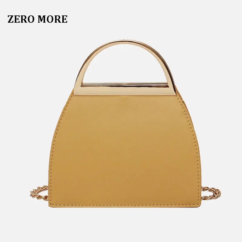 

ZERO MORE Simple Handbag for Women Design 2019 Exquisite Handle PU Leather Ladies Shoulder Bag Small Women Bags bolsa feminina