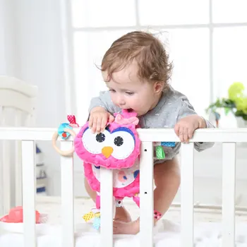 

Cartoon Baby Rattle Toys Plush Doll Appease Towel Soft Pig Lion Elephant Animal Toy Infant Kids Boy Girl Gift