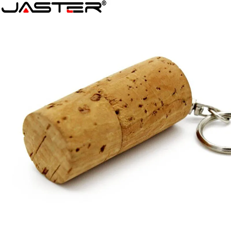 JASTER деревянный пробковый USB флеш накопитель с вилкой в виде деревянной бутылки