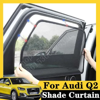 

For Audi Q2 2017-2020 5Pcs card type magnetic car curtain sun shade car window shade car styling