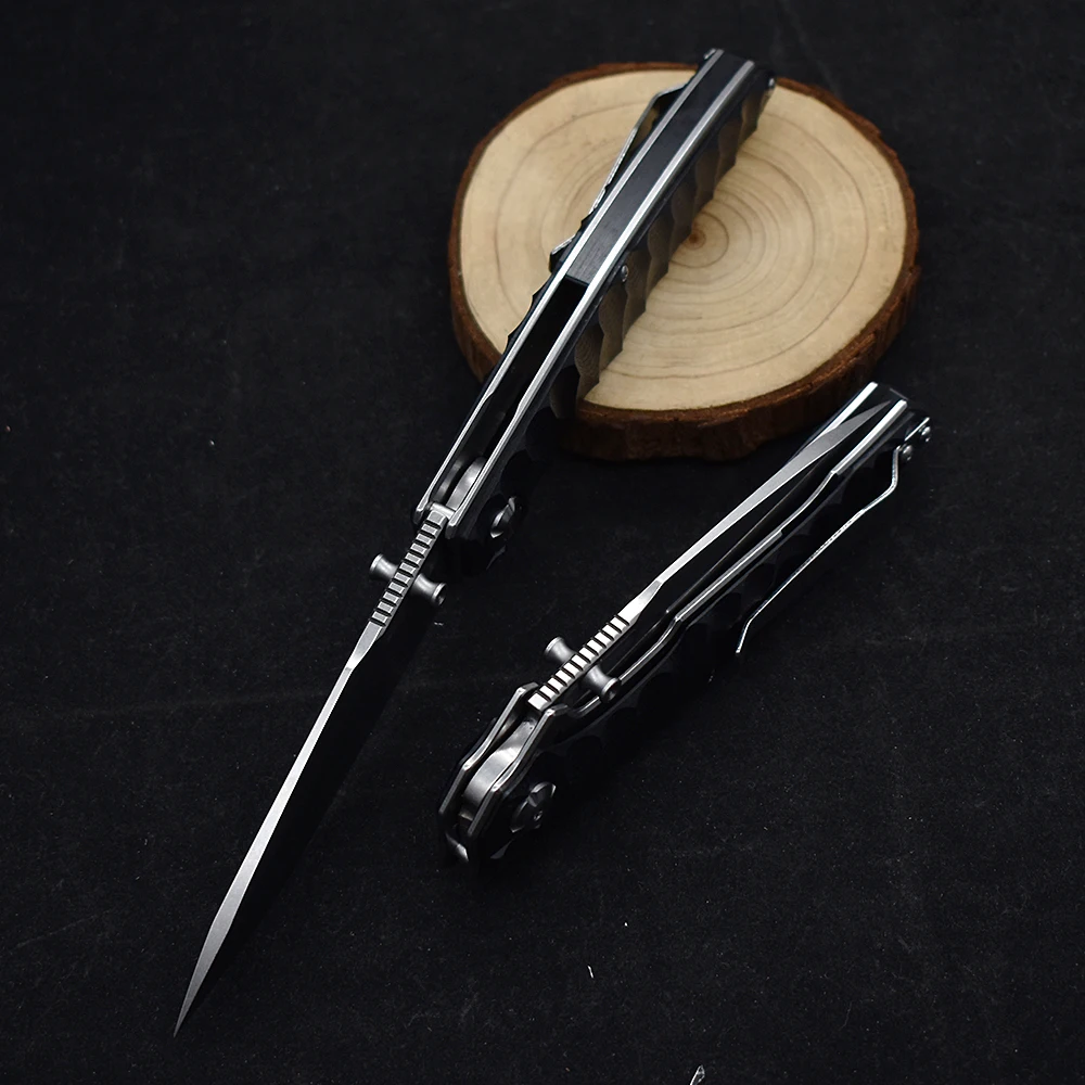New M390 Steel Folding Knife G10 Handle Outdoor Camping Survival Hunting Knife Fruit Portable High Hardness Tactical EDC Tool 5