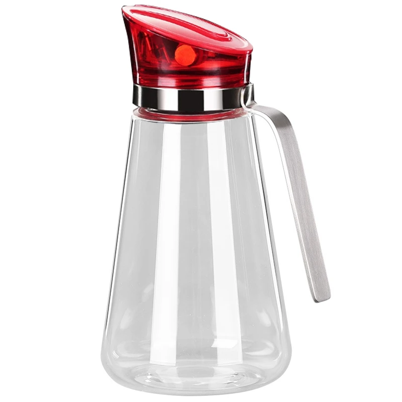 

Auto Flip Olive Oil Dispenser Bottle,21 Oz Leakproof Condiment Container With Automatic Cap And Stopper High Borosilicate Glass,