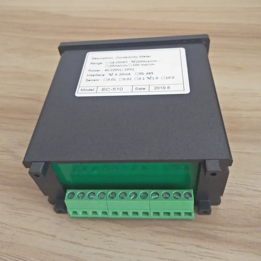 EC контроллер 4-20mA реле промышленный онлайн-измеритель электропроводности Измеритель Качества Воды монитор Анализатор 0-20/200/2000 US/cm