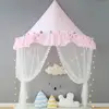 Children Play House Castle Kid Teepee Tents Cotton Foldable Tent Canopy Bed Curtain Baby Crib Netting Girls Boy Room Decoration 2