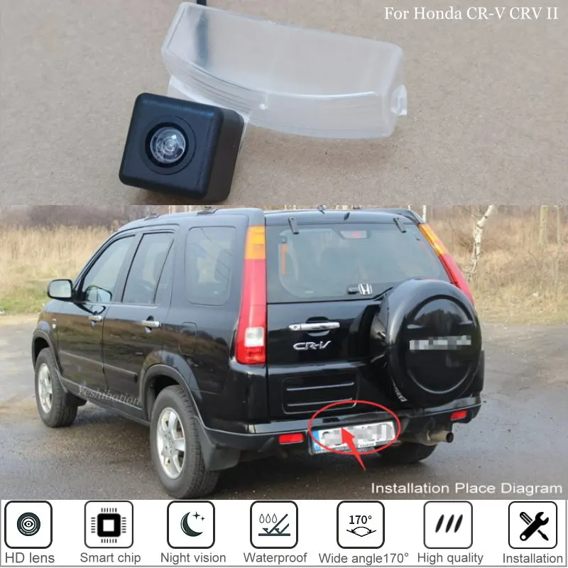 Камера заднего вида для Honda CR-V CRV II 2003 2004 2005 2006 2007 камера ночного видения/камера |