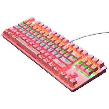 

K550 Green Shaft Mechanical Keypad 87 Keys Gaming Keyboard for Windows XP/7/8/10 Systems