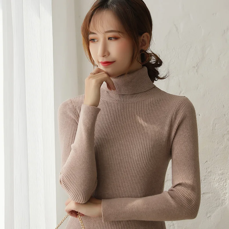 Semfri Sweater Women Fashion Turtleneck Sweater Autumn Winter Knitted Pullovers Casual Warm Long Sleeve Knit Jumpers Top Semfri Sweater Women Fashion Turtleneck Sweater Autumn Winter Knitted Pullovers Casual Warm Long Sleeve Knit Jumpers Top
