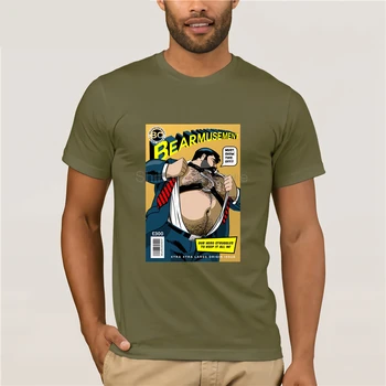 

gay Bear Our Hero Can't Keep it in! T-Shirt Fashion men free shipping 2019 Summer T-Shirt Print Top 100% Cotton Shirt