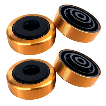 

4pcs Amplifier Turntable HIFI Player Accessories Durable Audio Damping Shock Absorption Home 30x11mm Isolation Speaker Feet Pad