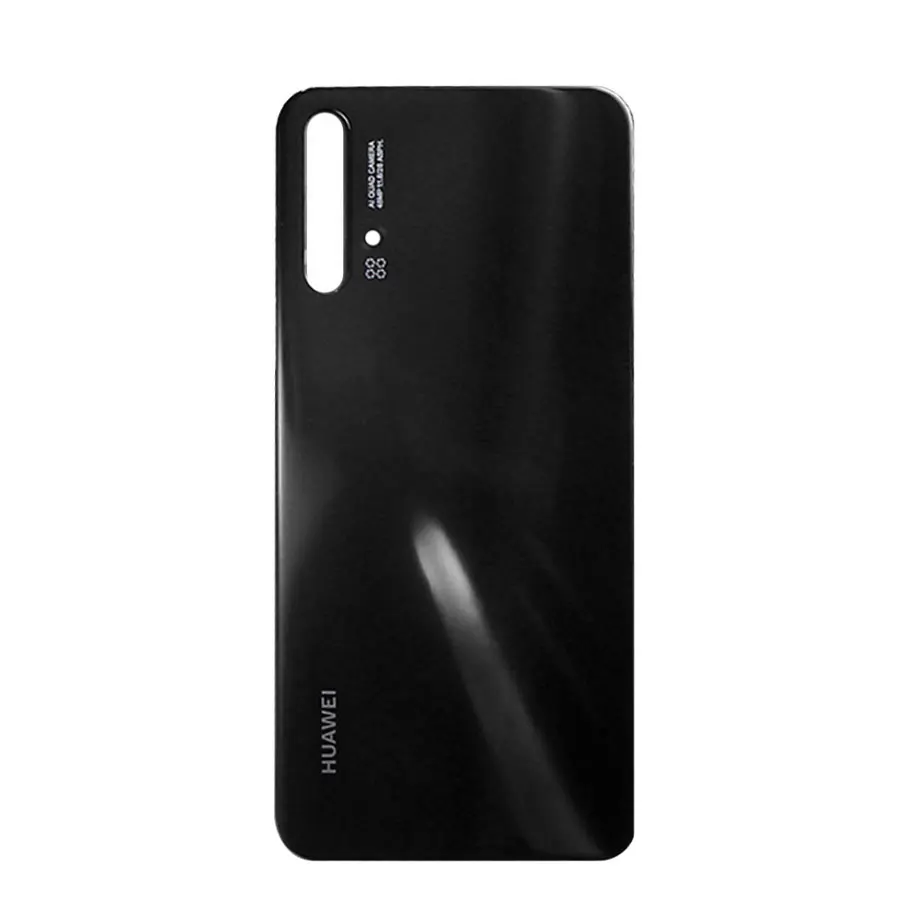 nova 5 Pro задний Чехол для huawei nova 5 pro крышка батареи дверь задняя крышка - Цвет: Black